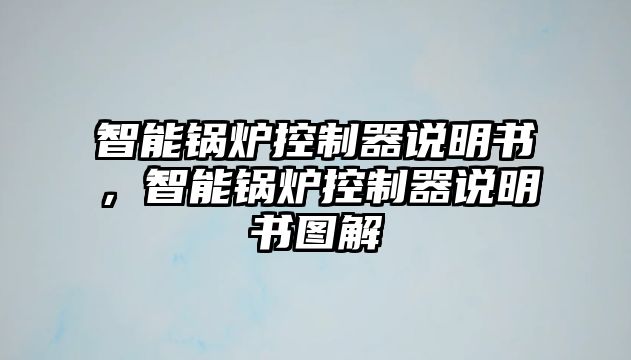 智能鍋爐控制器說(shuō)明書(shū)，智能鍋爐控制器說(shuō)明書(shū)圖解