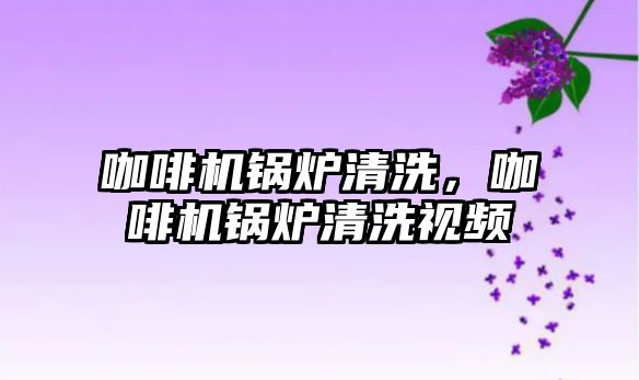 咖啡機鍋爐清洗，咖啡機鍋爐清洗視頻