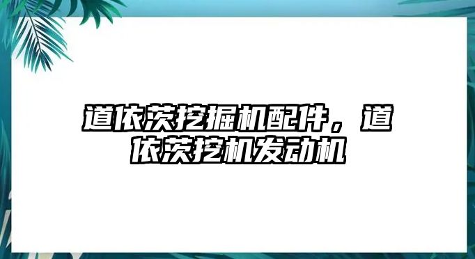 道依茨挖掘機(jī)配件，道依茨挖機(jī)發(fā)動機(jī)