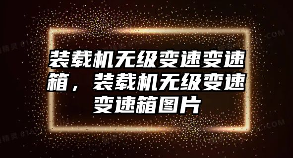 裝載機(jī)無(wú)級(jí)變速變速箱，裝載機(jī)無(wú)級(jí)變速變速箱圖片