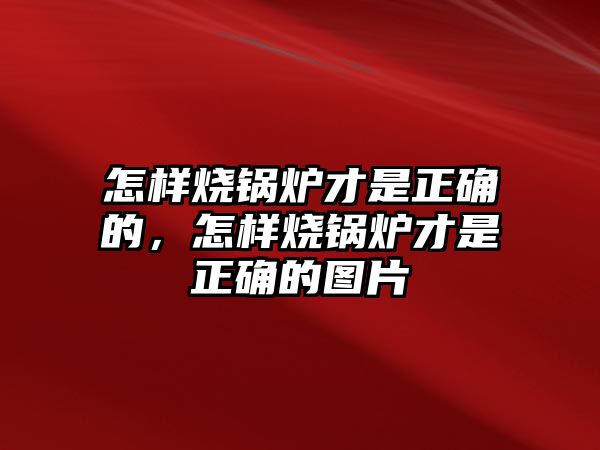 怎樣燒鍋爐才是正確的，怎樣燒鍋爐才是正確的圖片