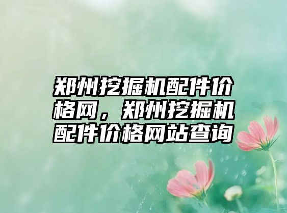 鄭州挖掘機配件價格網(wǎng)，鄭州挖掘機配件價格網(wǎng)站查詢