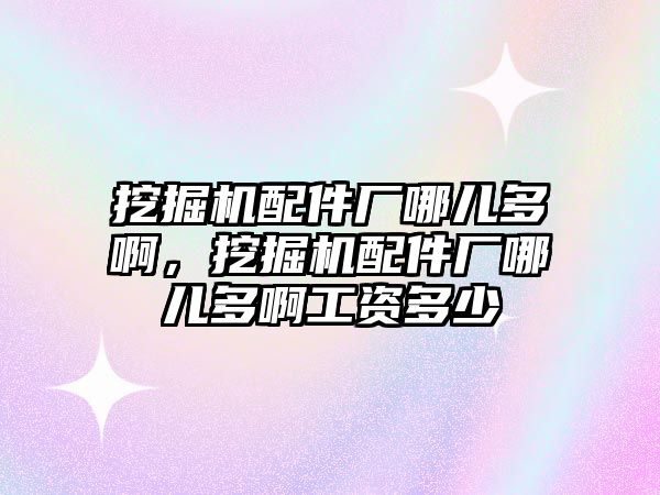 挖掘機配件廠哪兒多啊，挖掘機配件廠哪兒多啊工資多少