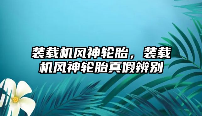 裝載機風神輪胎，裝載機風神輪胎真假辨別