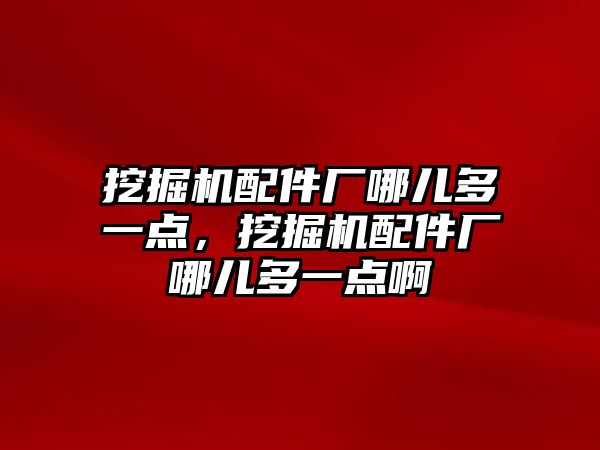 挖掘機配件廠哪兒多一點，挖掘機配件廠哪兒多一點啊