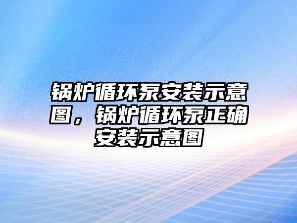 鍋爐循環(huán)泵安裝示意圖，鍋爐循環(huán)泵正確安裝示意圖