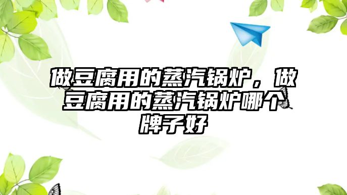 做豆腐用的蒸汽鍋爐，做豆腐用的蒸汽鍋爐哪個牌子好