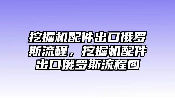 挖掘機(jī)配件出口俄羅斯流程，挖掘機(jī)配件出口俄羅斯流程圖