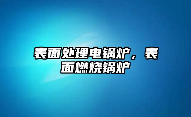 表面處理電鍋爐，表面燃燒鍋爐