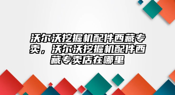 沃爾沃挖掘機配件西藏專賣，沃爾沃挖掘機配件西藏專賣店在哪里