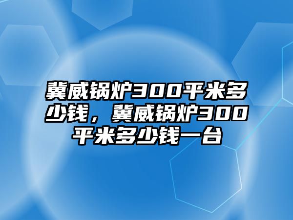 冀威鍋爐300平米多少錢，冀威鍋爐300平米多少錢一臺