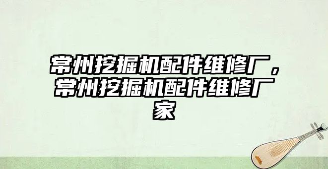 常州挖掘機(jī)配件維修廠，常州挖掘機(jī)配件維修廠家