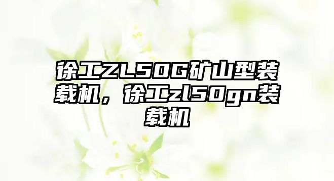 徐工ZL50G礦山型裝載機，徐工zl50gn裝載機