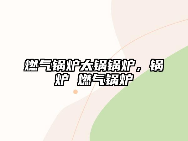 燃?xì)忮仩t太鍋鍋爐，鍋爐 燃?xì)忮仩t