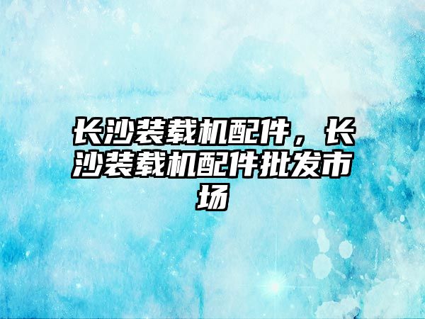 長沙裝載機配件，長沙裝載機配件批發(fā)市場