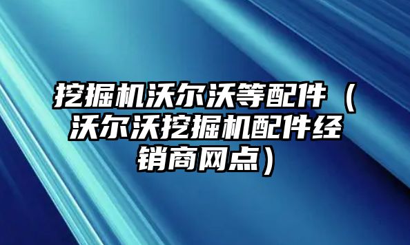 挖掘機(jī)沃爾沃等配件（沃爾沃挖掘機(jī)配件經(jīng)銷商網(wǎng)點）