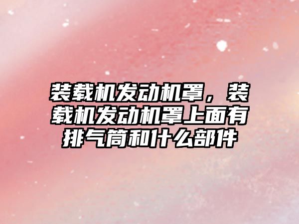 裝載機發(fā)動機罩，裝載機發(fā)動機罩上面有排氣筒和什么部件