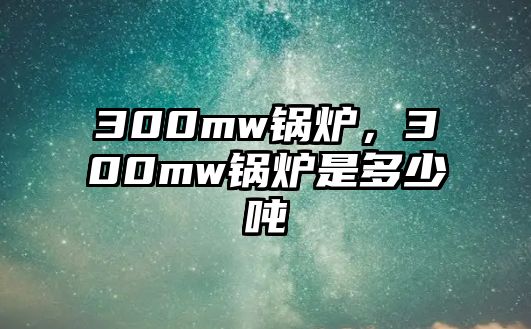 300mw鍋爐，300mw鍋爐是多少噸