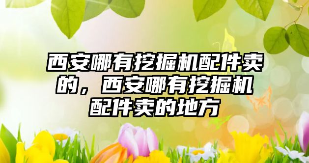 西安哪有挖掘機(jī)配件賣的，西安哪有挖掘機(jī)配件賣的地方