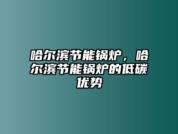 哈爾濱節(jié)能鍋爐，哈爾濱節(jié)能鍋爐的低碳優(yōu)勢