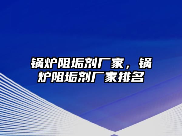 鍋爐阻垢劑廠家，鍋爐阻垢劑廠家排名