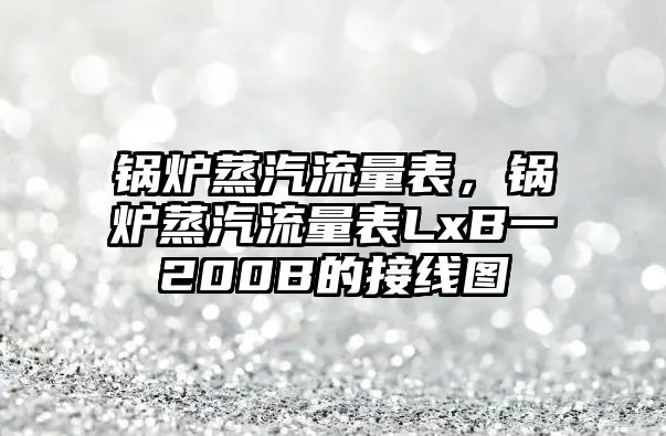 鍋爐蒸汽流量表，鍋爐蒸汽流量表LxB一200B的接線(xiàn)圖