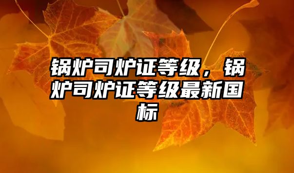 鍋爐司爐證等級(jí)，鍋爐司爐證等級(jí)最新國(guó)標(biāo)