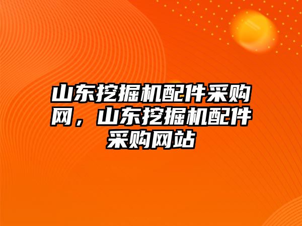 山東挖掘機(jī)配件采購網(wǎng)，山東挖掘機(jī)配件采購網(wǎng)站