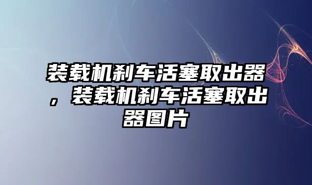 裝載機(jī)剎車活塞取出器，裝載機(jī)剎車活塞取出器圖片