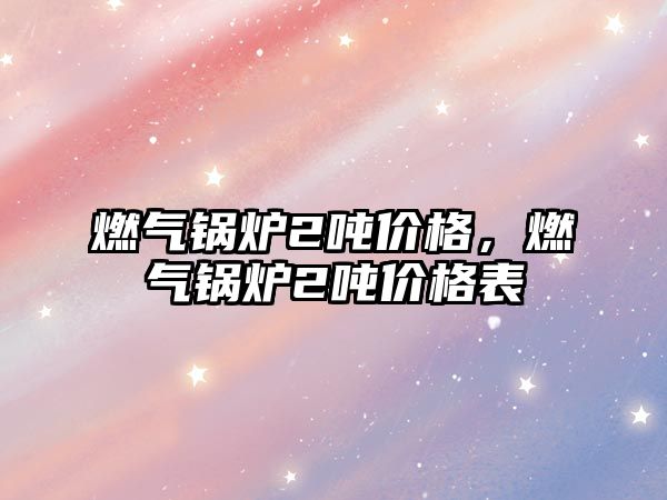 燃?xì)忮仩t2噸價(jià)格，燃?xì)忮仩t2噸價(jià)格表