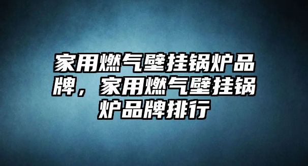 家用燃氣壁掛鍋爐品牌，家用燃氣壁掛鍋爐品牌排行