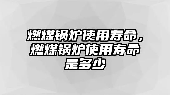 燃煤鍋爐使用壽命，燃煤鍋爐使用壽命是多少