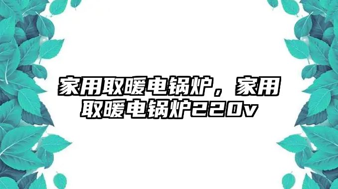 家用取暖電鍋爐，家用取暖電鍋爐220v