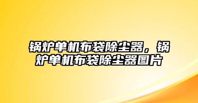 鍋爐單機布袋除塵器，鍋爐單機布袋除塵器圖片