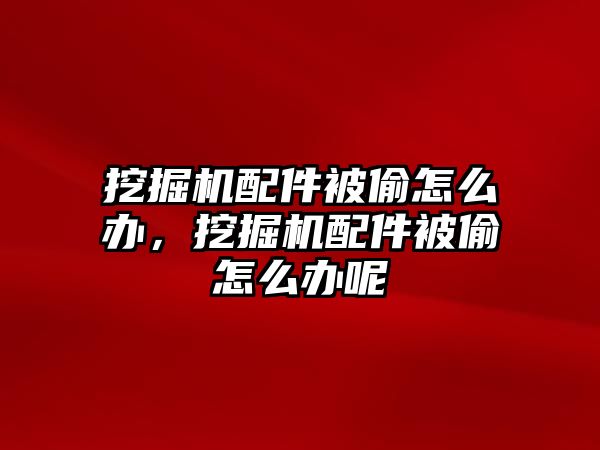 挖掘機配件被偷怎么辦，挖掘機配件被偷怎么辦呢