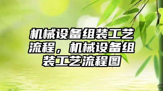 機械設(shè)備組裝工藝流程，機械設(shè)備組裝工藝流程圖