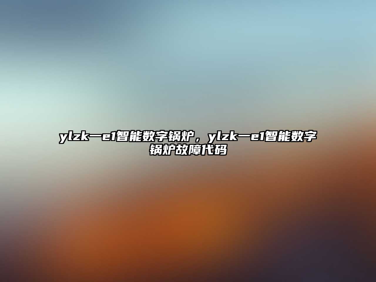 ylzk一e1智能數(shù)字鍋爐，ylzk一e1智能數(shù)字鍋爐故障代碼