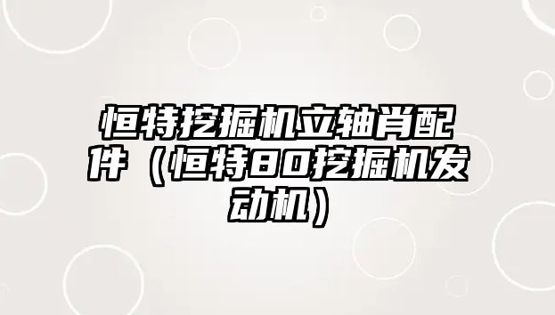 恒特挖掘機(jī)立軸肖配件（恒特80挖掘機(jī)發(fā)動(dòng)機(jī)）