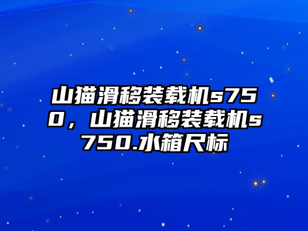 山貓滑移裝載機s750，山貓滑移裝載機s750.水箱尺標(biāo)