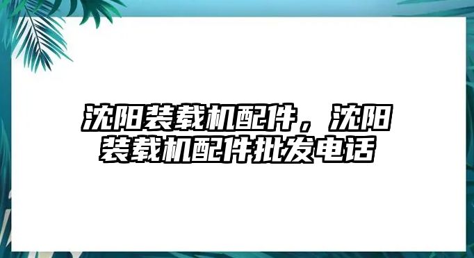 沈陽(yáng)裝載機(jī)配件，沈陽(yáng)裝載機(jī)配件批發(fā)電話