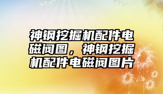 神鋼挖掘機配件電磁閥圖，神鋼挖掘機配件電磁閥圖片