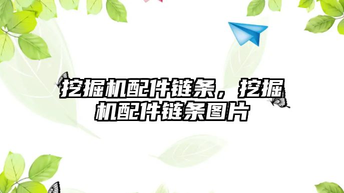 挖掘機配件鏈條，挖掘機配件鏈條圖片