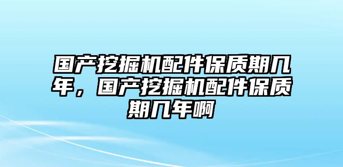 國產(chǎn)挖掘機(jī)配件保質(zhì)期幾年，國產(chǎn)挖掘機(jī)配件保質(zhì)期幾年啊