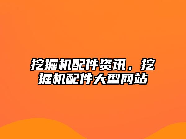 挖掘機配件資訊，挖掘機配件大型網(wǎng)站