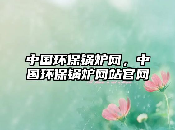 中國環(huán)保鍋爐網(wǎng)，中國環(huán)保鍋爐網(wǎng)站官網(wǎng)