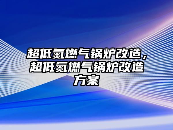 超低氮燃?xì)忮仩t改造，超低氮燃?xì)忮仩t改造方案