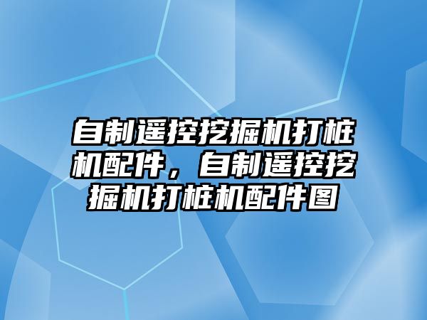 自制遙控挖掘機打樁機配件，自制遙控挖掘機打樁機配件圖