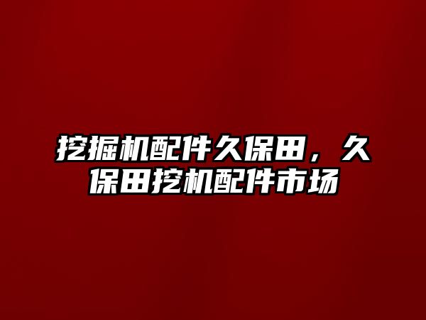 挖掘機(jī)配件久保田，久保田挖機(jī)配件市場(chǎng)