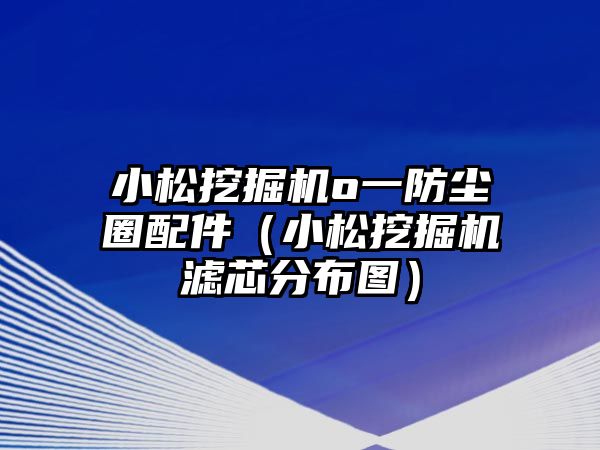 小松挖掘機(jī)o一防塵圈配件（小松挖掘機(jī)濾芯分布圖）