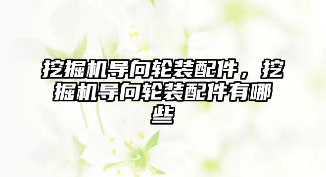 挖掘機導向輪裝配件，挖掘機導向輪裝配件有哪些